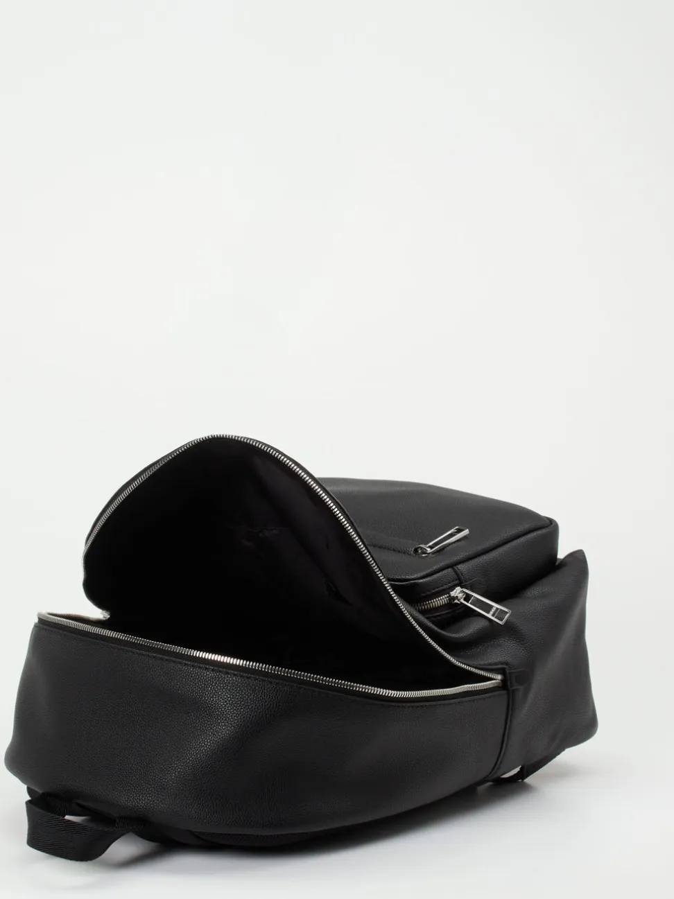 Boss – Daypack aus Textil in Lederoptik Schwarz