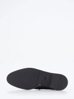 Boss – Loafer aus Kalbleder schwarz glänzend