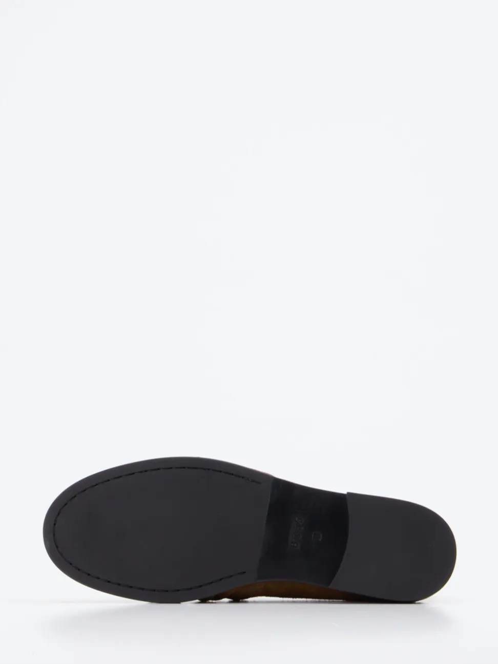 Boss – Loafer aus Veloursleder in Braun