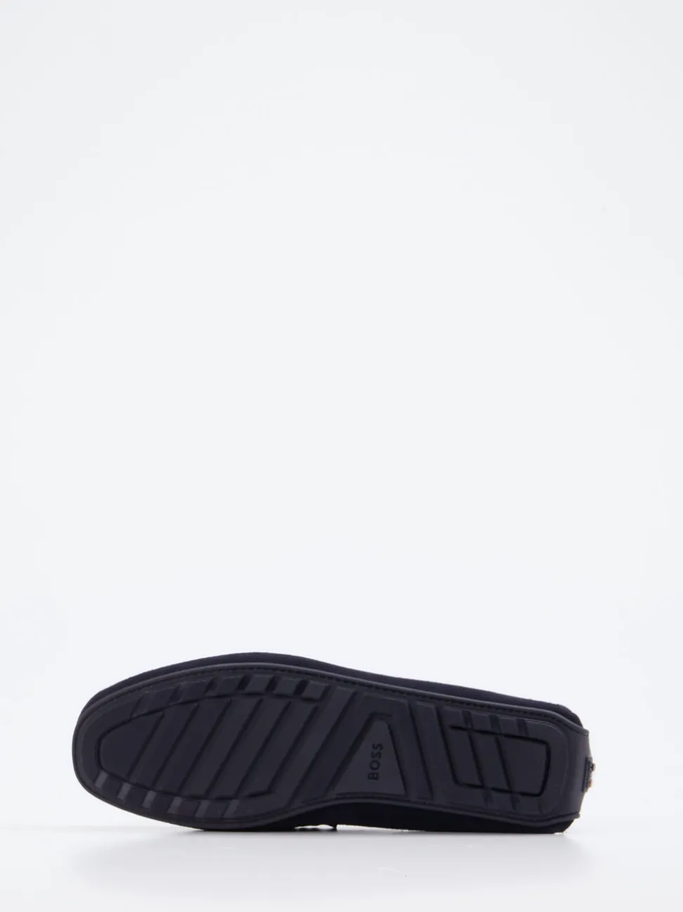 Boss – Loafer aus Veloursleder Dunkelblau