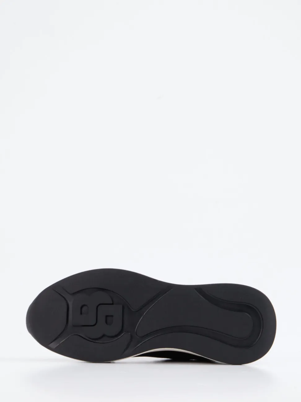 Boss – Low-Top Sneaker aus Velour/Textil Schwarz