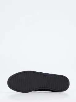Boss – Low-Top-Sneaker aus Veloursleder Dunkelblau