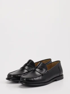 Boss – Penny Loafer aus Leder schwarz