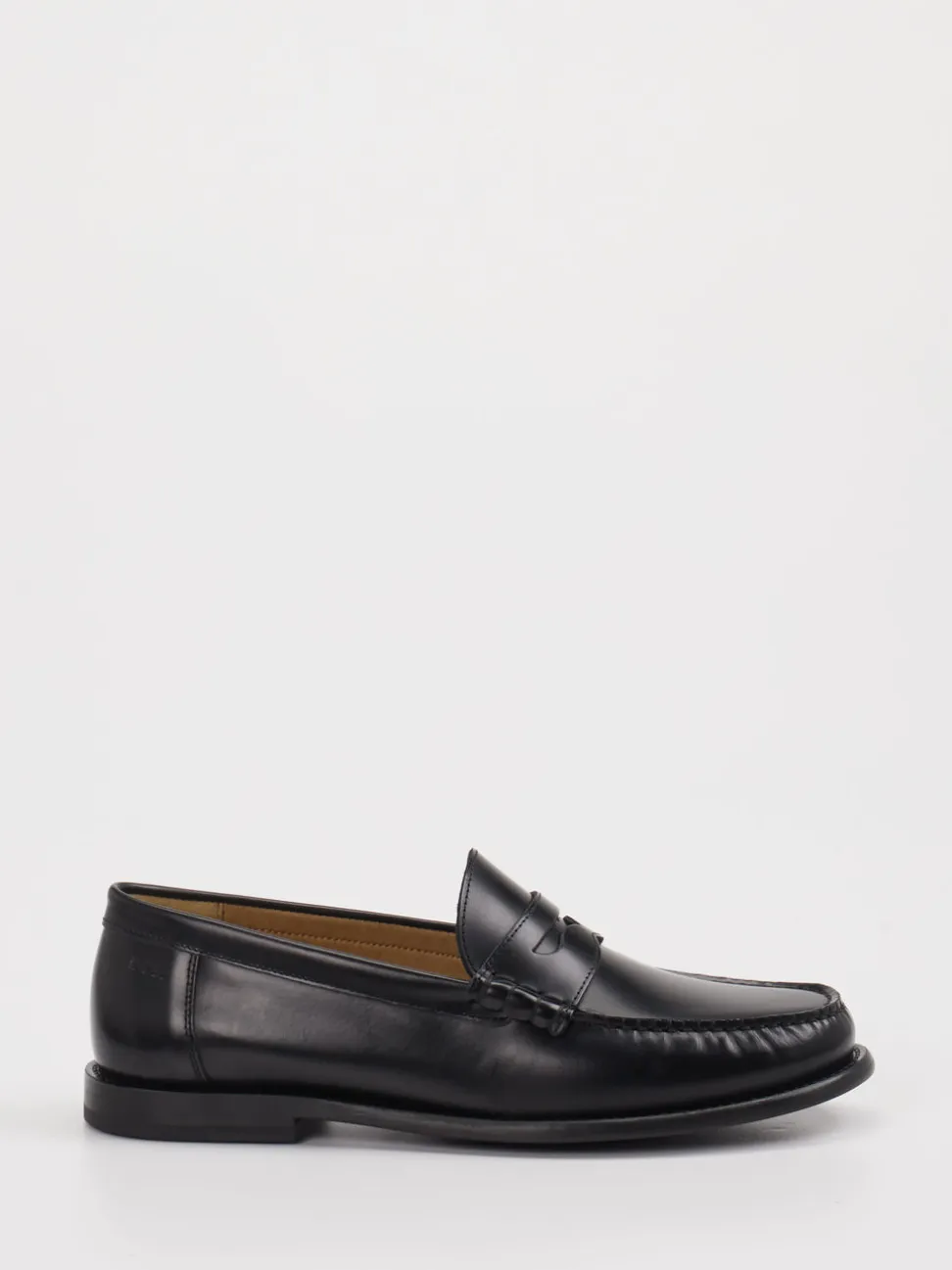 Boss – Penny Loafer aus Leder schwarz
