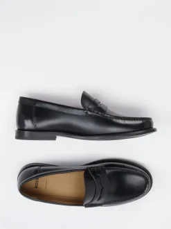 Boss – Penny Loafer aus Leder schwarz