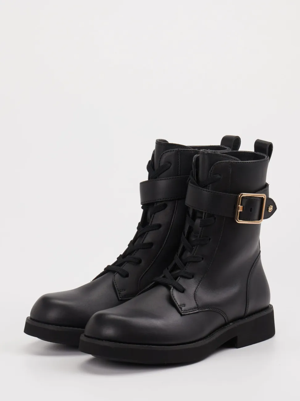 Boss – Schnürboots aus Lammleder schwarz