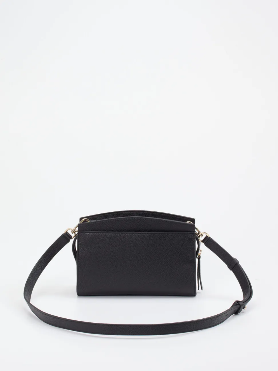 Boss – Schultertasche aus Kalbleder Schwarz