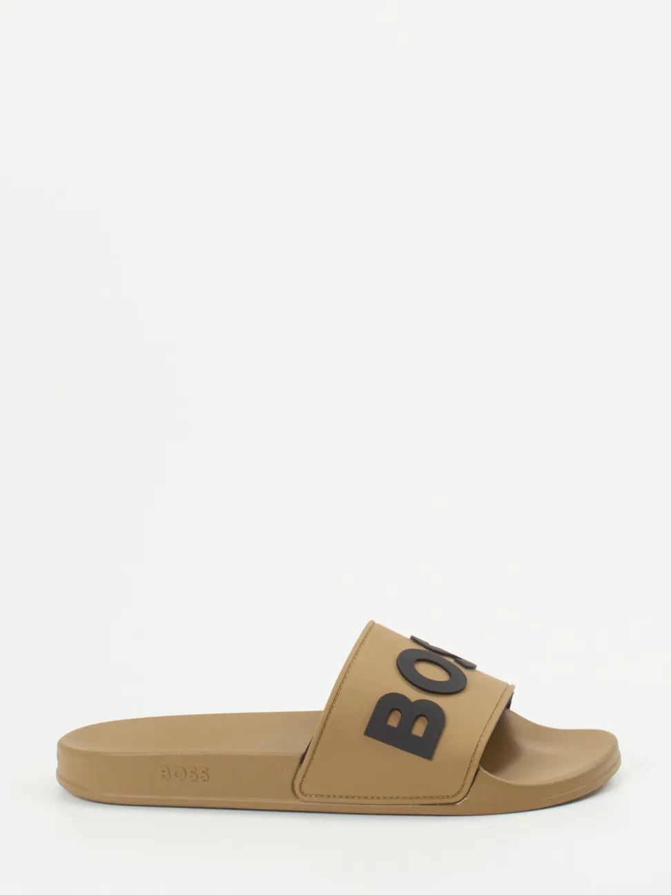 Boss – Slides aus Synthetik in Sandbraun