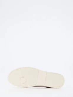 Boss – Sneaker aus Glattleder in Offwhite
