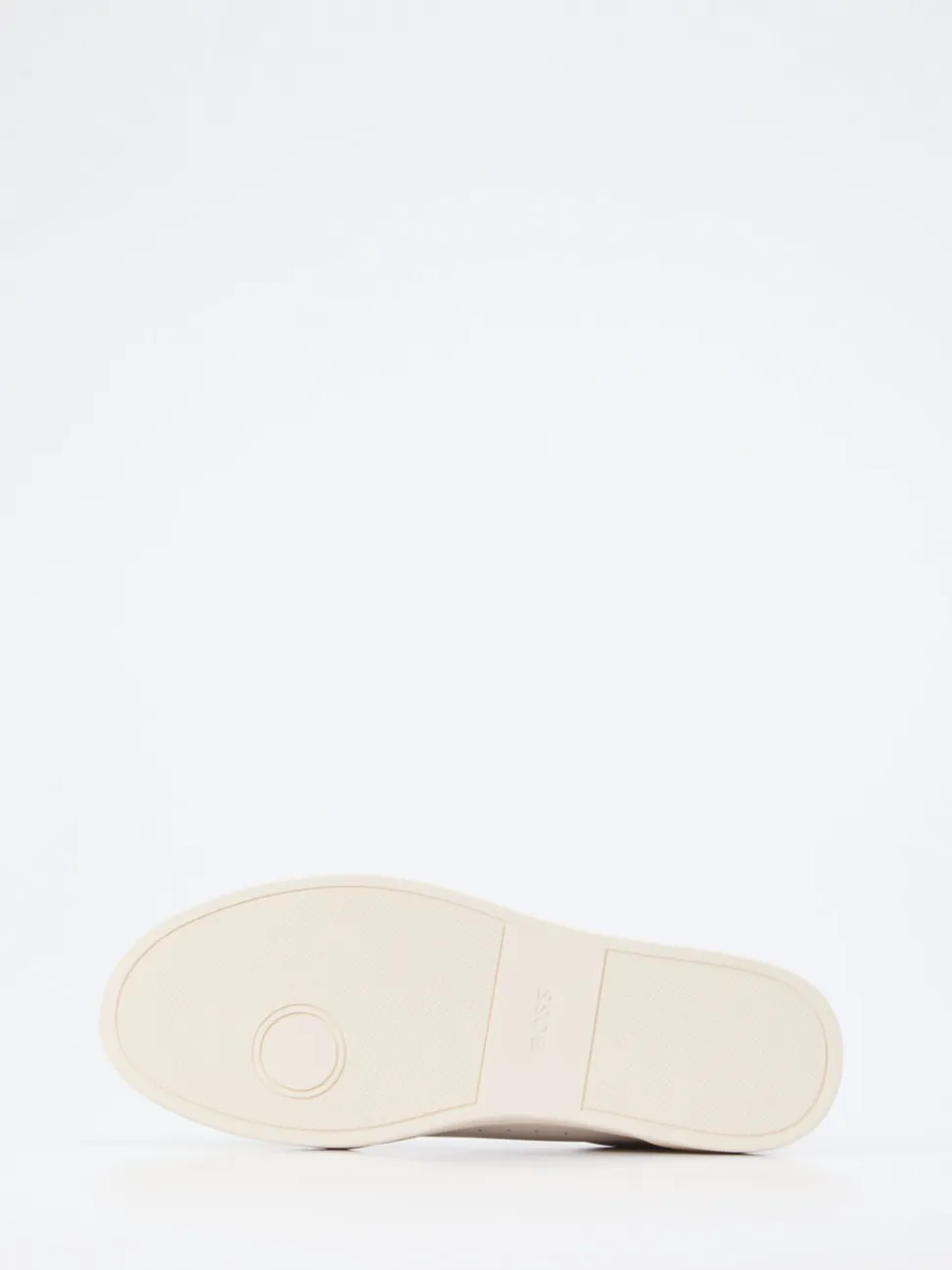 Boss – Sneaker aus Glattleder in Offwhite