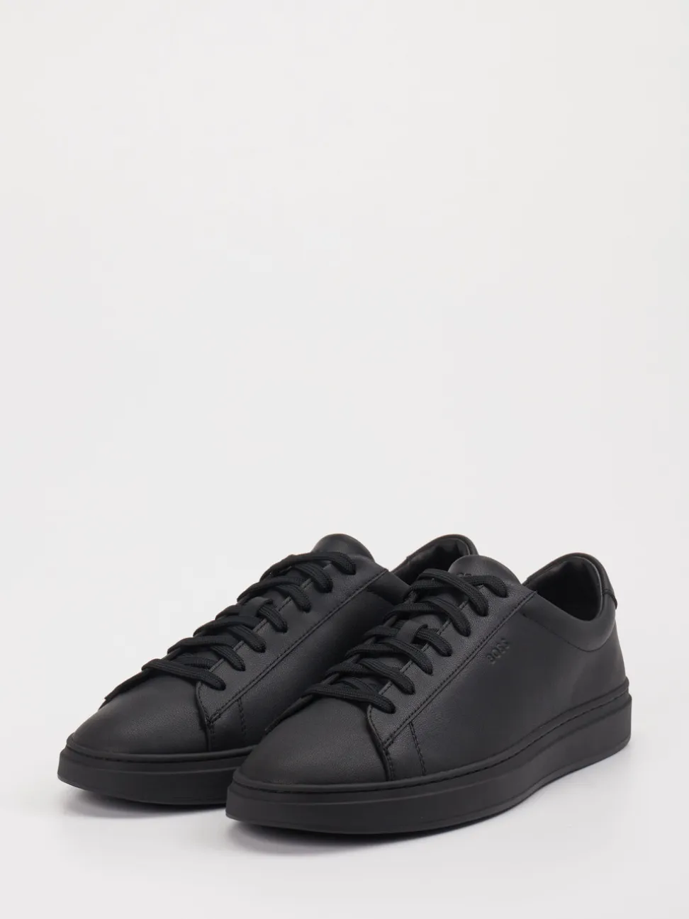 Boss – Sneaker aus Kalbleder in Schwarz