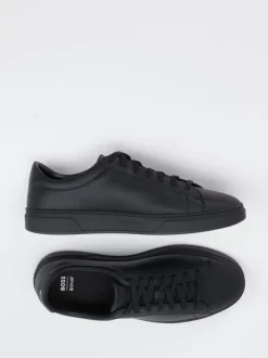Boss – Sneaker aus Kalbleder in Schwarz