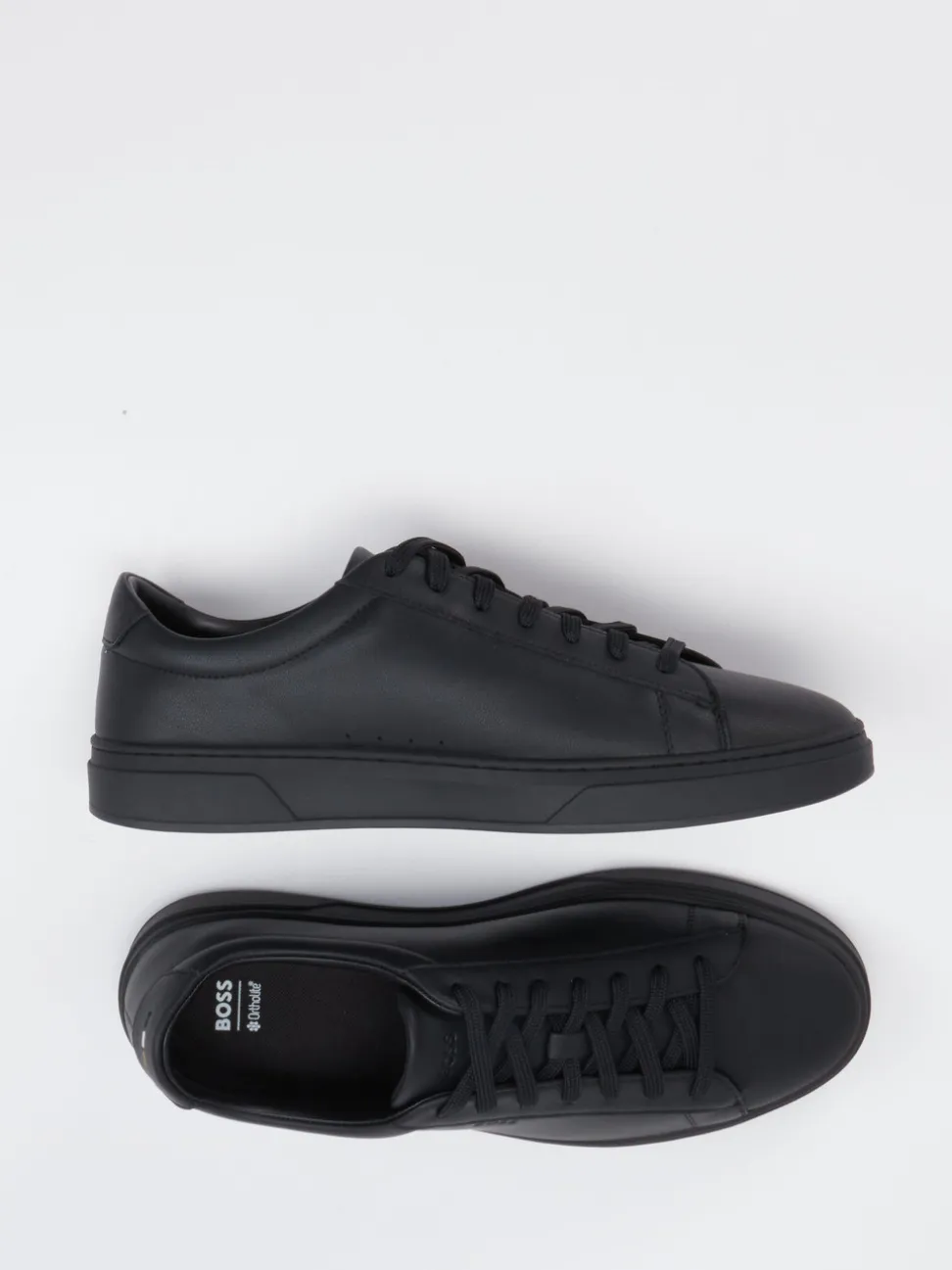 Boss – Sneaker aus Kalbleder in Schwarz