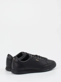 Boss – Sneaker aus Kalbleder in Schwarz