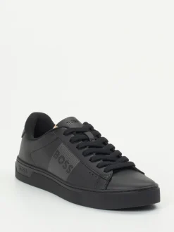 Boss – Sneaker aus Kalbleder schwarz