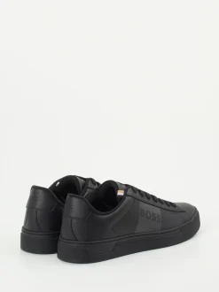 Boss – Sneaker aus Kalbleder schwarz