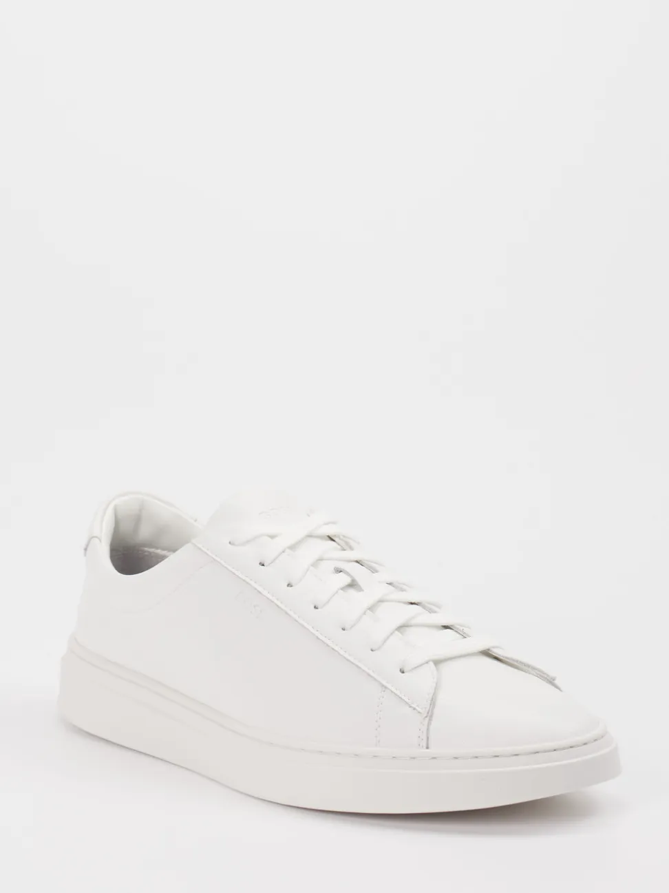 Boss – Sneaker aus Kalbleder in Weiß