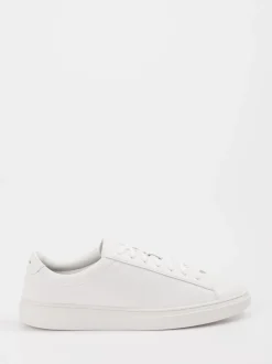 Boss – Sneaker aus Kalbleder in Weiß