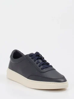 Boss – Sneaker aus Kalbleder Dunkelblau