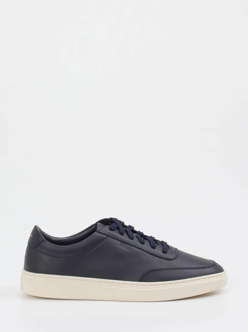 Boss – Sneaker aus Kalbleder Dunkelblau