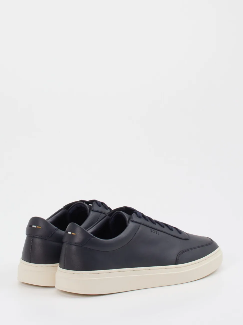 Boss – Sneaker aus Kalbleder Dunkelblau