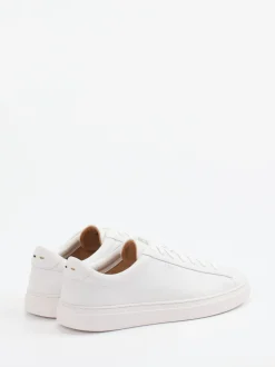 Boss – Sneaker aus Leder in Off-White
