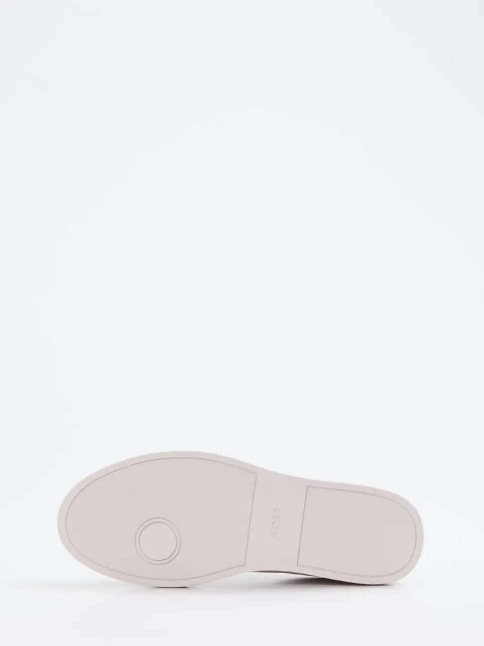 Boss – Sneaker aus Leder in Off-White