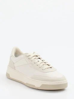 Boss – Sneaker aus Leder in Beige