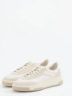 Boss – Sneaker aus Leder in Beige