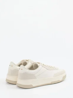 Boss – Sneaker aus Leder in Beige