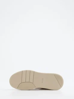 Boss – Sneaker aus Leder in Beige