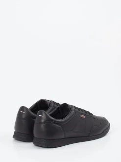 Boss – Sneaker aus Leder in Schwarz