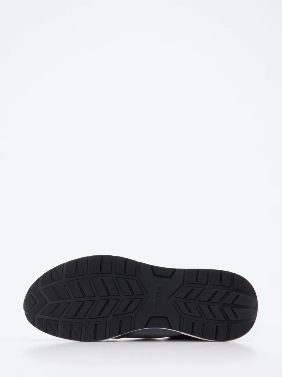 Boss – Sneaker aus Mesh und Veloursleder stahlblau