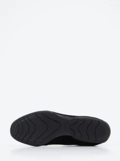 Boss – Sneaker aus Velour und Mesh Schwarz