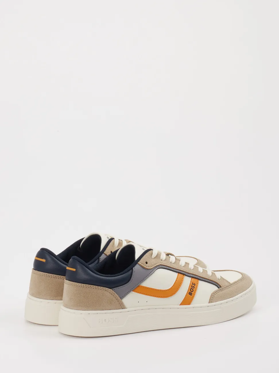 Boss – Sneaker aus Velour/Leder im Color-Blocking