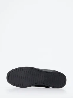 Boss – Sneaker aus Veloursleder und Textil schwarz