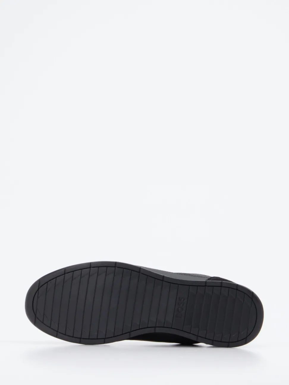 Boss – Sneaker aus Veloursleder und Textil schwarz