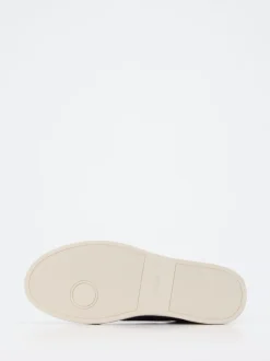 Boss – Sneaker aus Veloursleder Dunkelblau