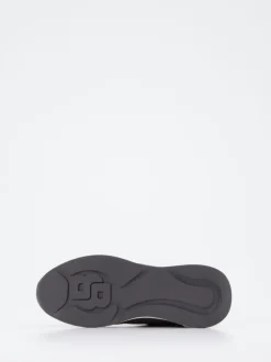 Boss – Sneaker aus Velour/Textil Anthrazitgrau