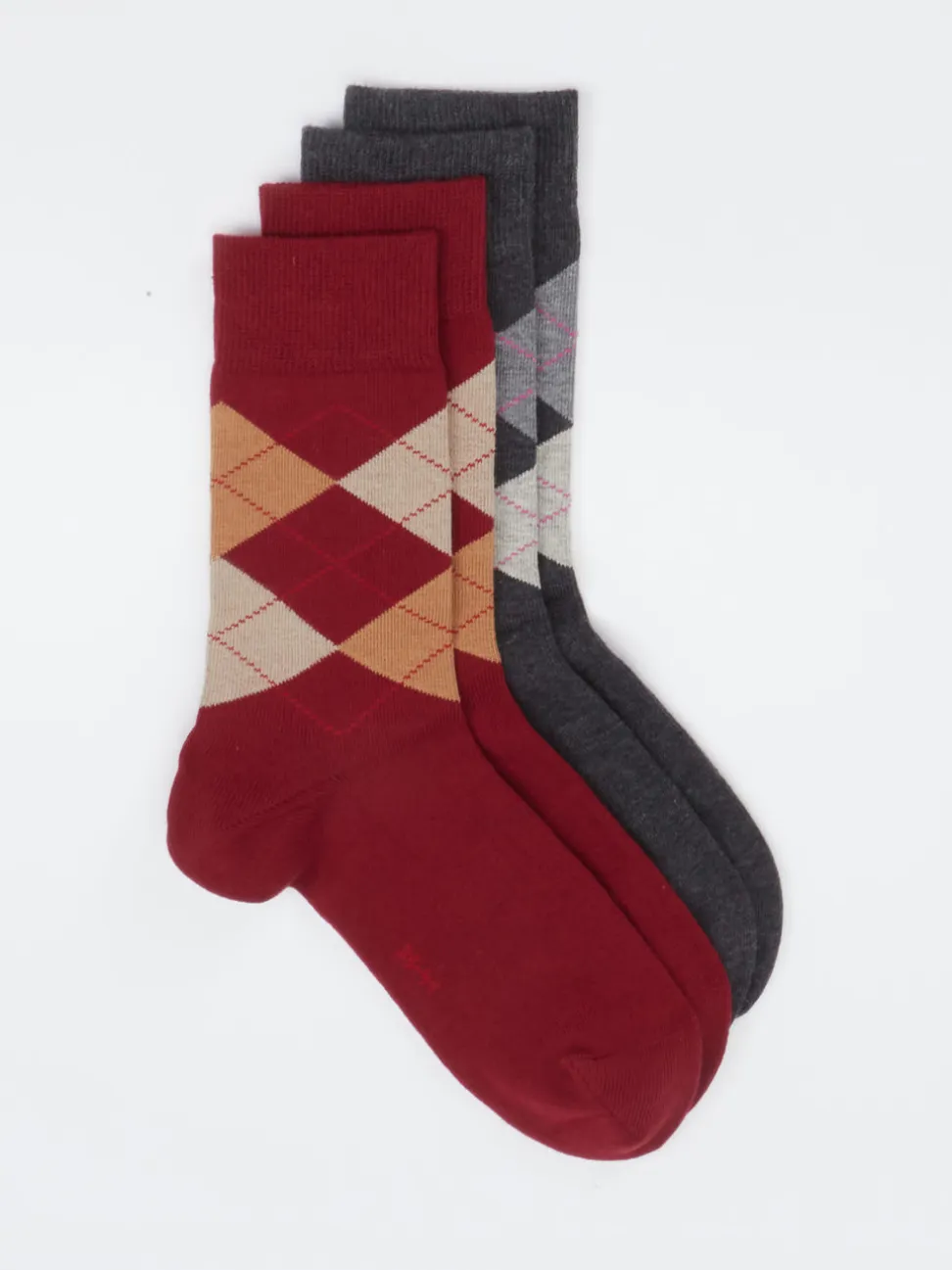 Burlington – Freizeitsocken aus Baumwollmix Dunkelrot