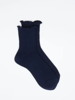 Burlington – Knöchelsocken aus Textil Dunkelblau