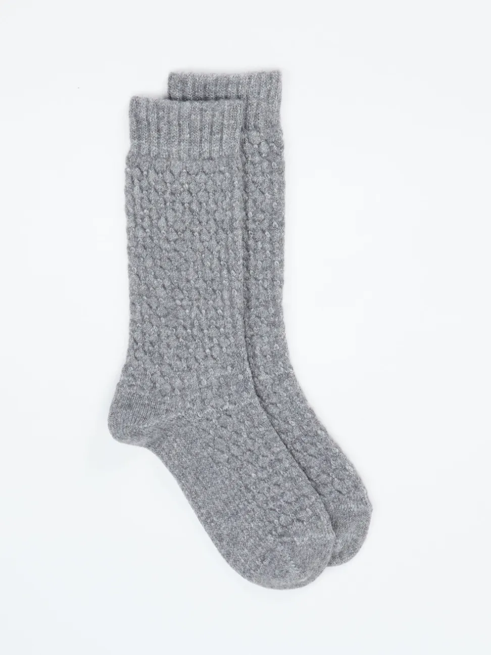 Burlington – Kuschelsocken aus Wolle in Grau
