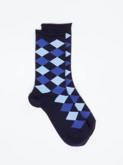 Burlington – Socken aus Baumwollmischung Dunkelblau
