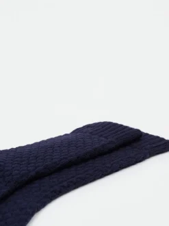 Burlington – Stricksocken aus Wolle in Dunkelblau