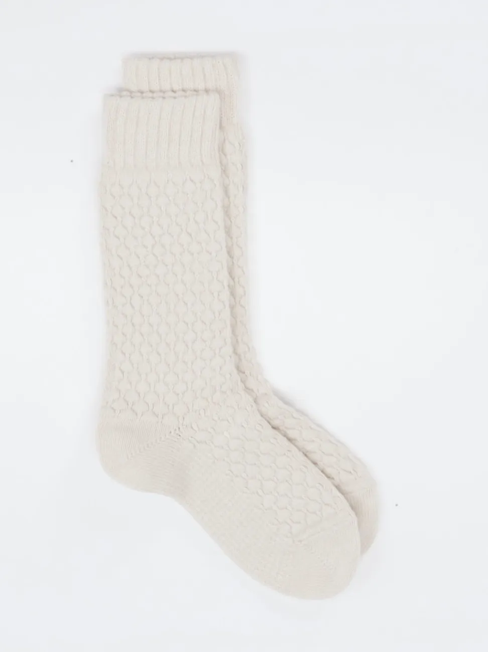Burlington – Stricksocken aus Wolle Beige