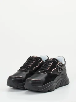 CAFèNOIR – Chunky Sneaker aus Kalbleder schwarz