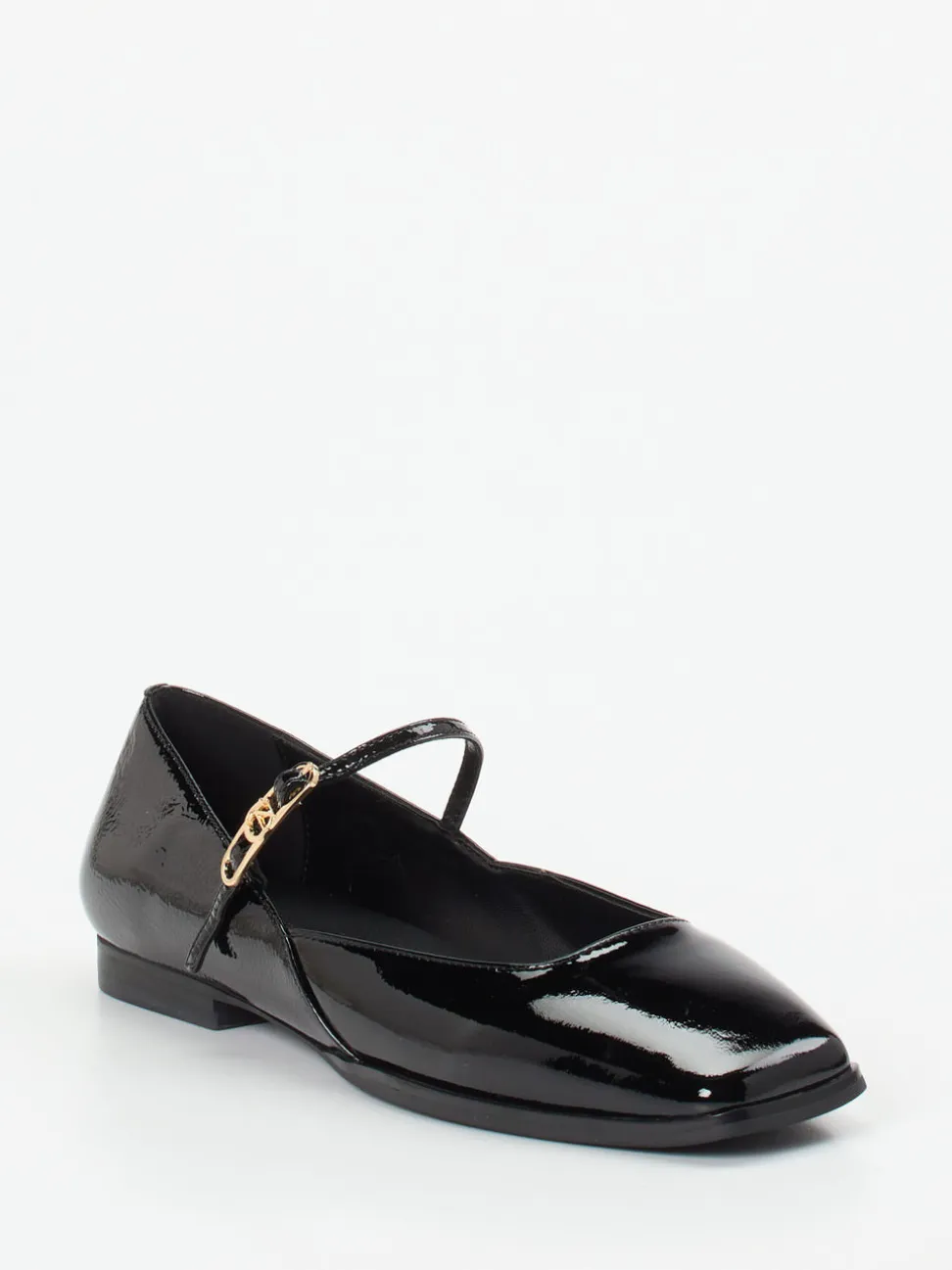 CAFèNOIR – Mary Jane Ballerinas aus Lackleder schwarz