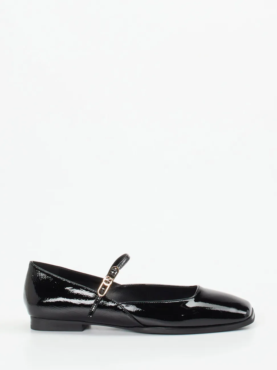 CAFèNOIR – Mary Jane Ballerinas aus Lackleder schwarz