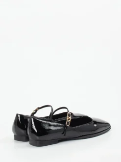 CAFèNOIR – Mary Jane Ballerinas aus Lackleder schwarz
