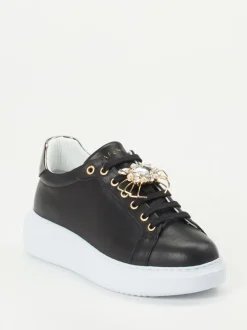 CAFèNOIR – Sneaker aus Lammleder mit Schmuckdetails